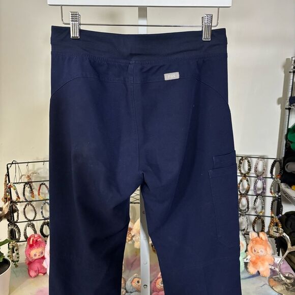 FIGS scrub pants women’s XS technical fabric navy blue pockets nurse - Picture 9 of 10